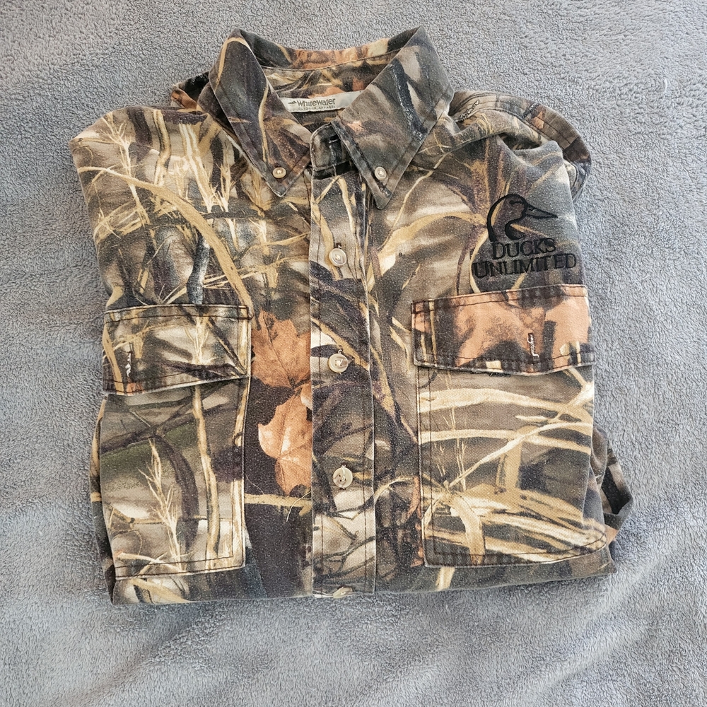 Ducks Unlimited Camouflage Button-Up Shirt